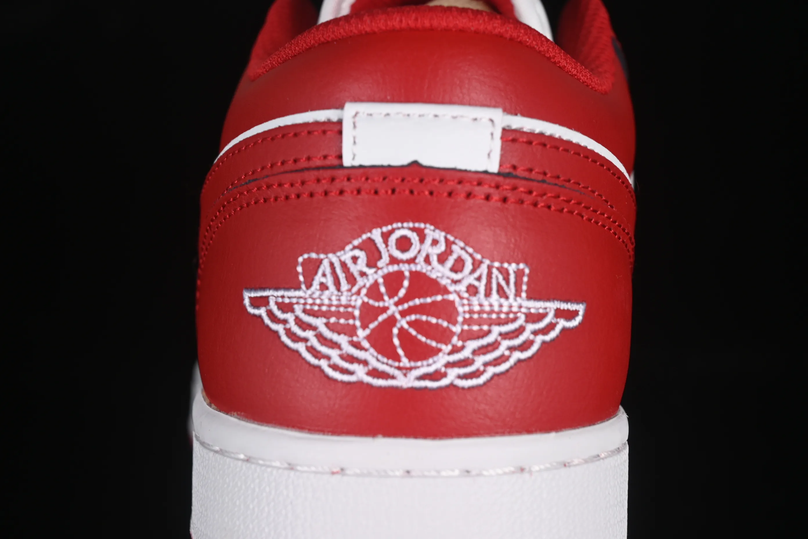 All categories Air Jordan Jordan series basketball shoes Air Jordan 1 Low Air Jordan 1 Low AJ1 Joe 1 white and red color low-top cultural and casual sneakers 553558-166